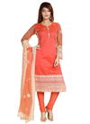 Peach Colour N F CHURIDAR 03 Latest Ethnic Wear Silk Readymade Salwar Suit Collection 827 PEACH